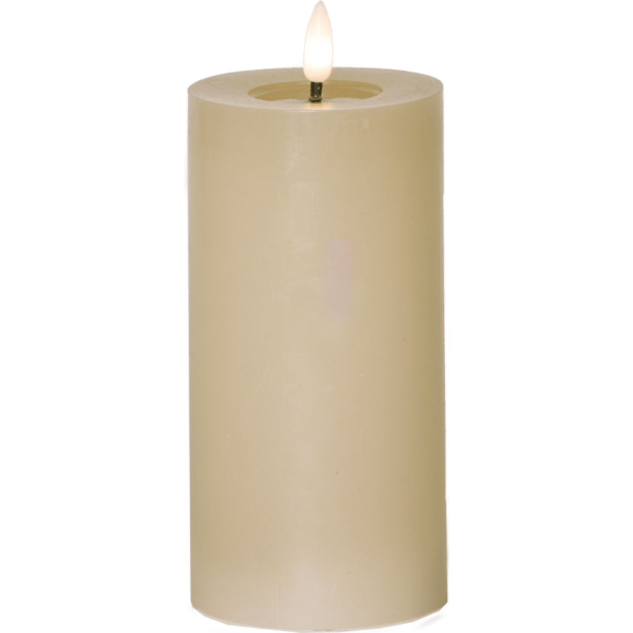 Pillar kerti 12,5cm beige