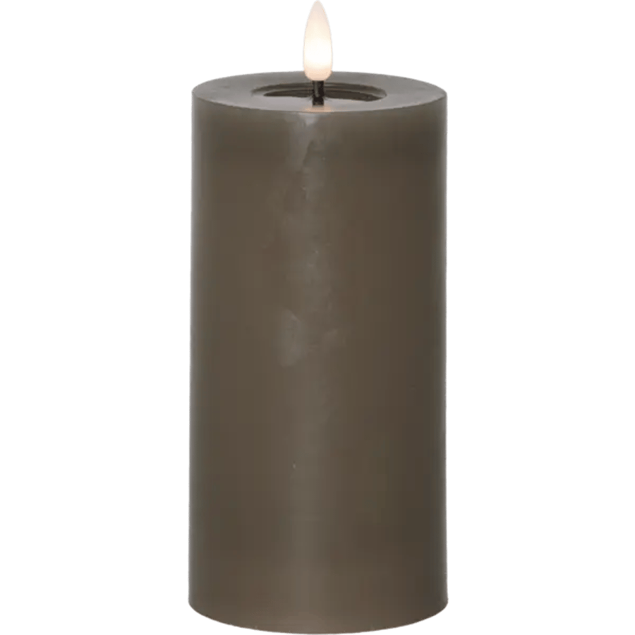 Pillar kerti 12,5cm grábrúnt