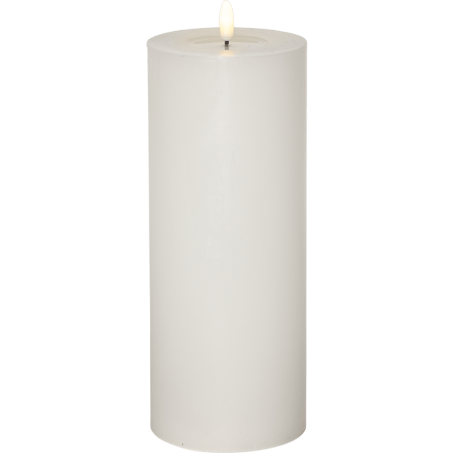 Pillar kerti 22,5cm hvítt