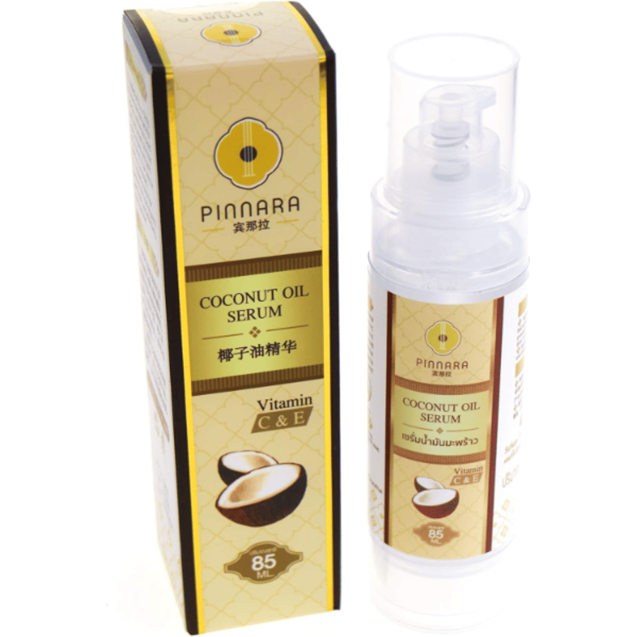 Pinnara kókosolíu serum nuddolía C & E vítamín fyrir andlit frá Tuki Naturals 85ml