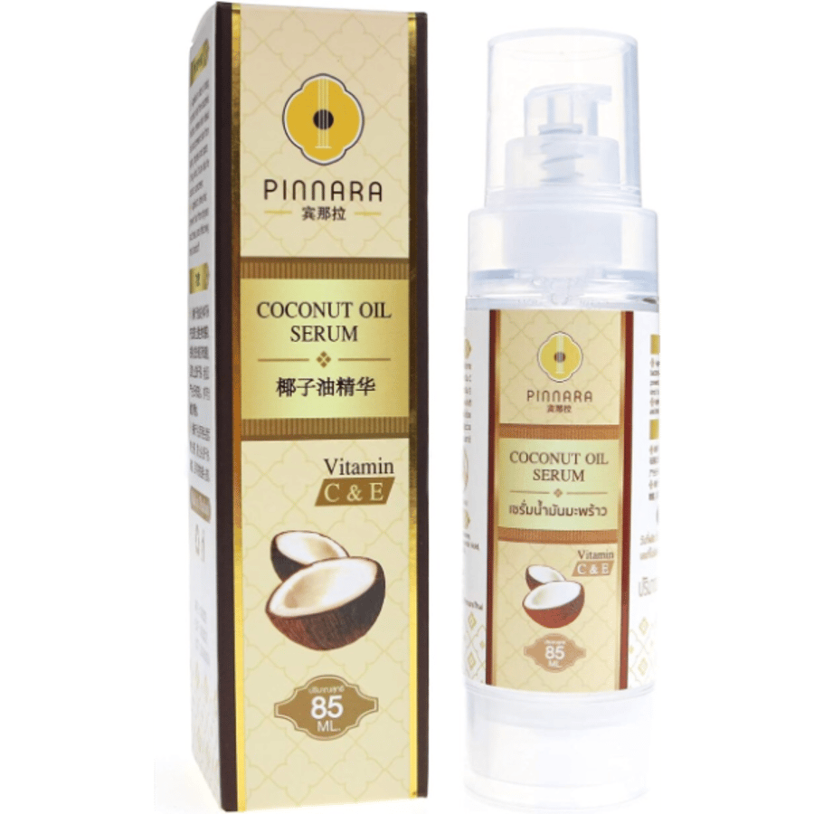 Pinnara kókosolíu serum nuddolía C & E vítamín fyrir andlit frá Tuki Naturals 85ml