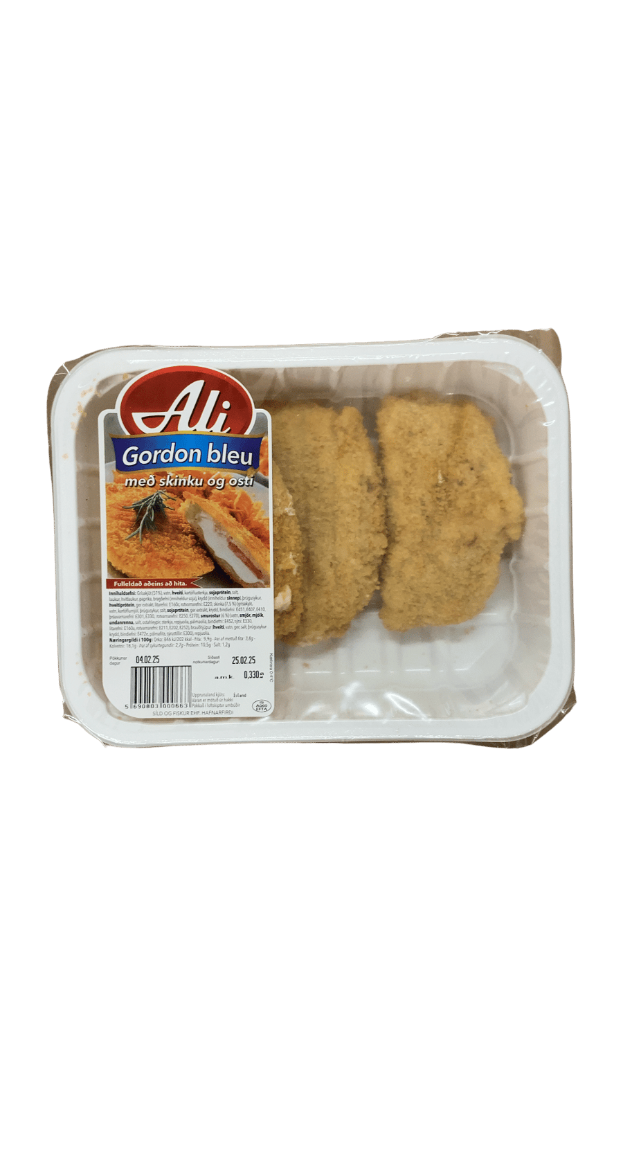 Ali Gordon Bleu með skinku og osti 330 g