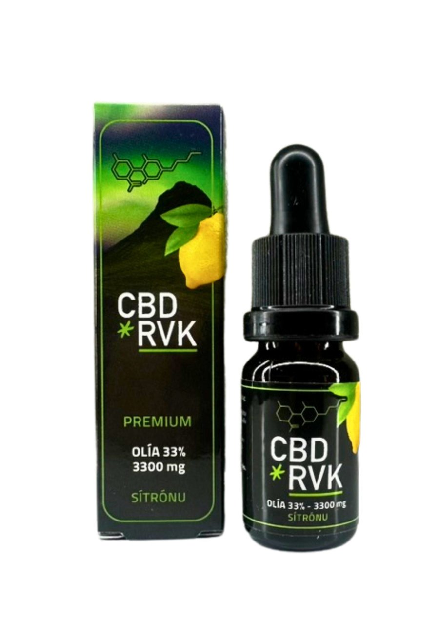 Premium CBD Olía / +33% (36%) 3300mg Sterk / 10ml / Sítrónu