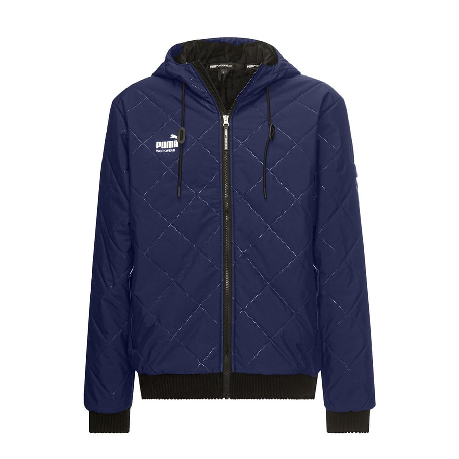 Puma Essentials vatteraður jakki, navy