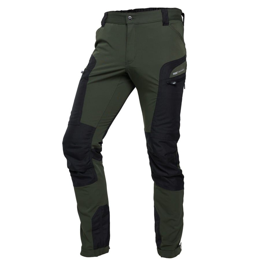 Puma Pro One útivistarbuxur, olive/svartar
