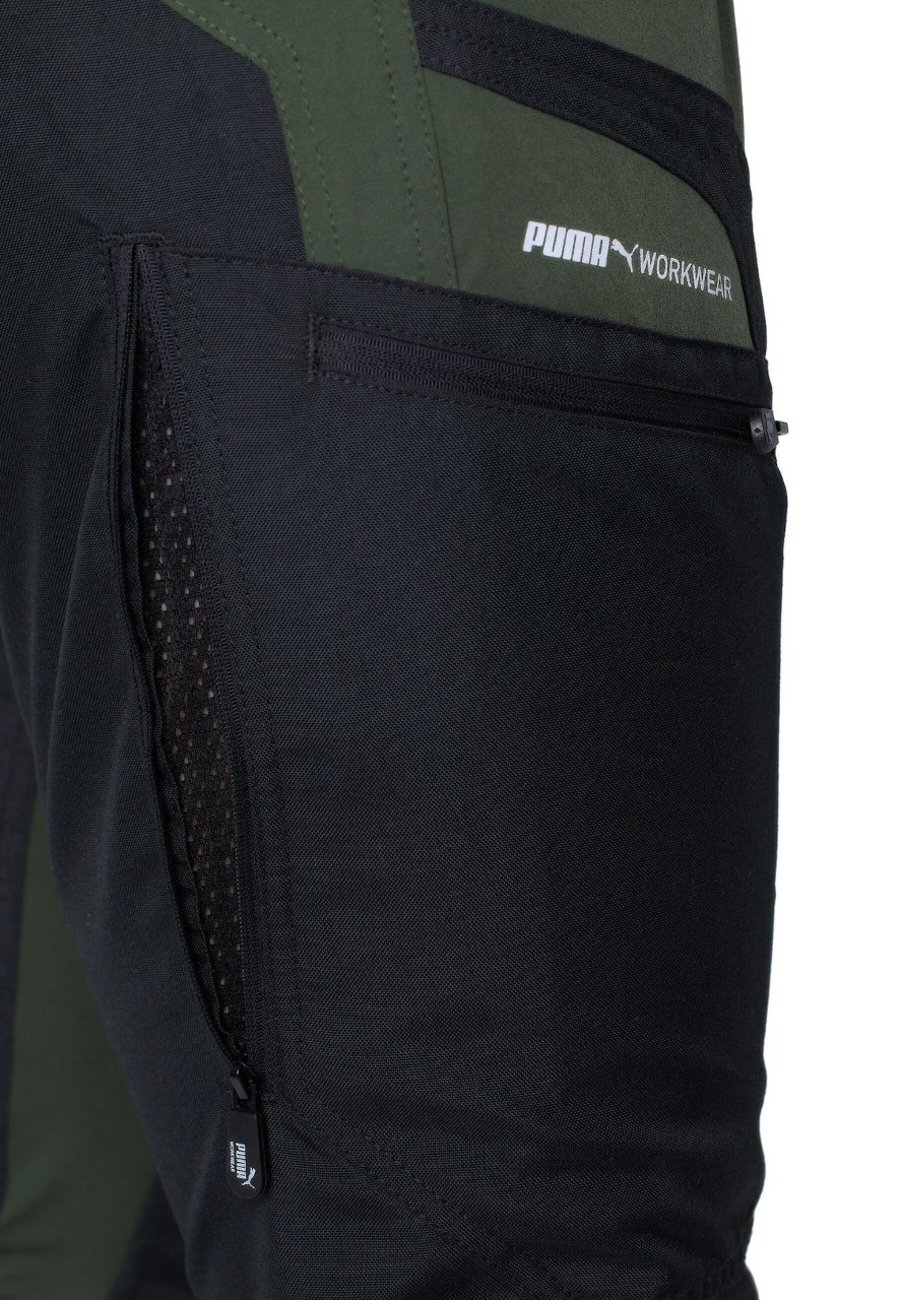 Puma Pro One útivistarbuxur, olive/svartar