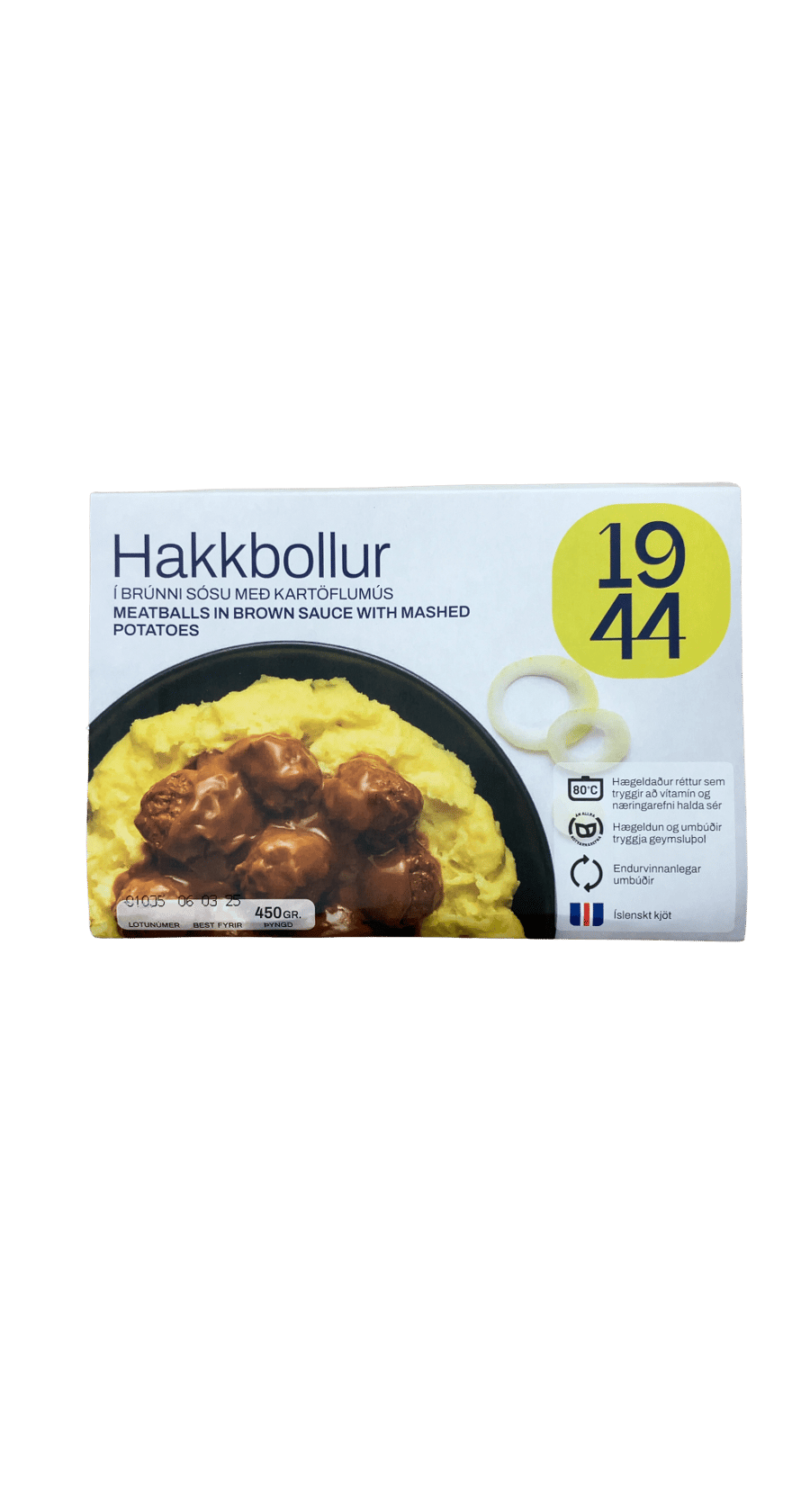1944 Hakkbollur í brúnni sósu með kartöflumús 450 g
