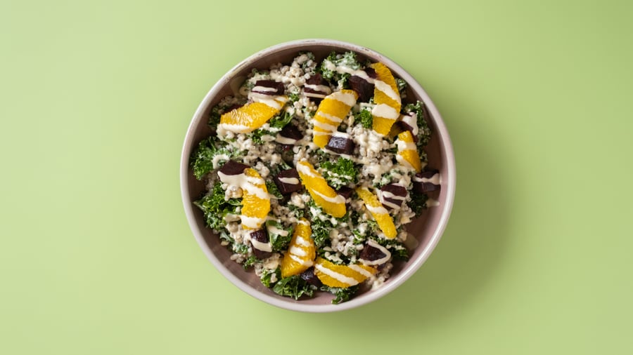 VEGAN Beet Barley Salad