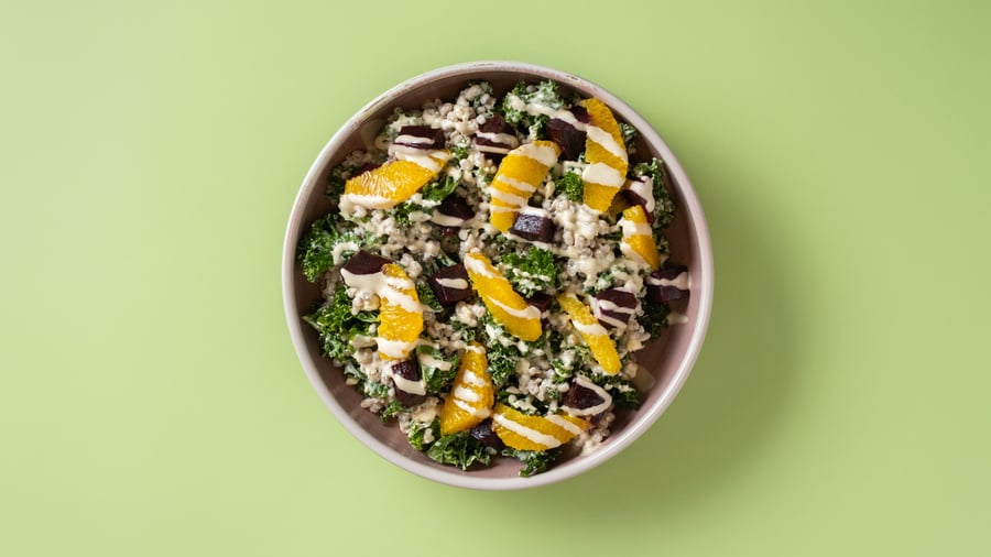VEGAN Beet Barley Salad