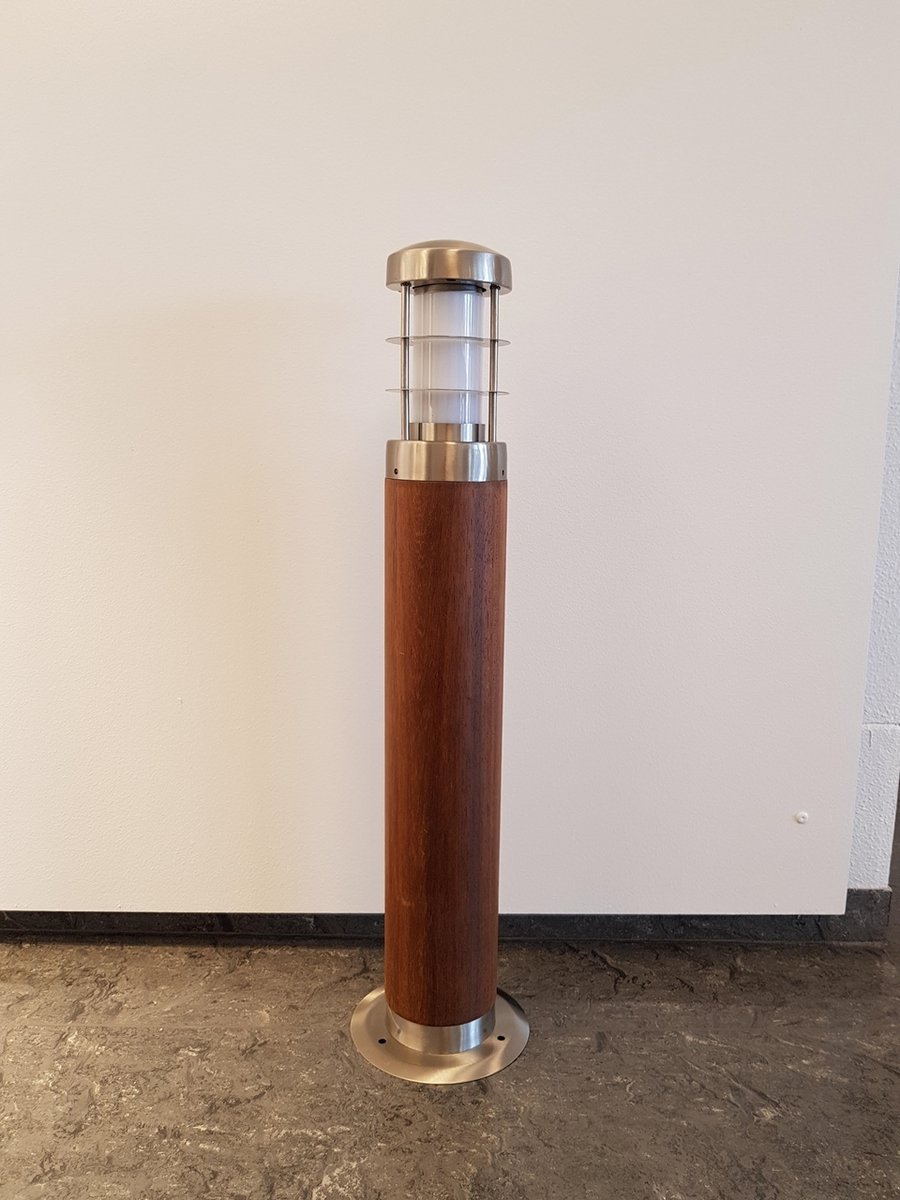 One Light TEAK + RYÐFRÍTT STÁL 316 65cm 15W E27 IP44