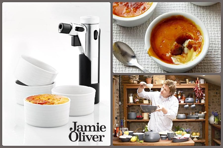 Jamie Oliver gasbrennari og crème brûlée sett 