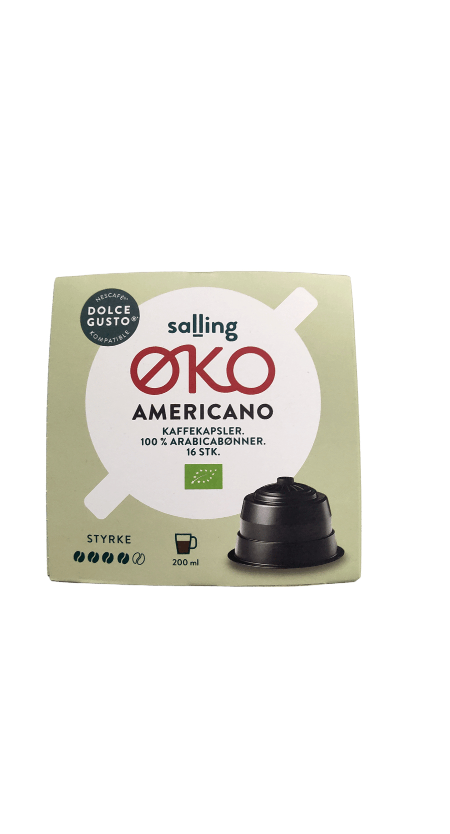 Salling lífrænir Americano kaffihylki 128 g
