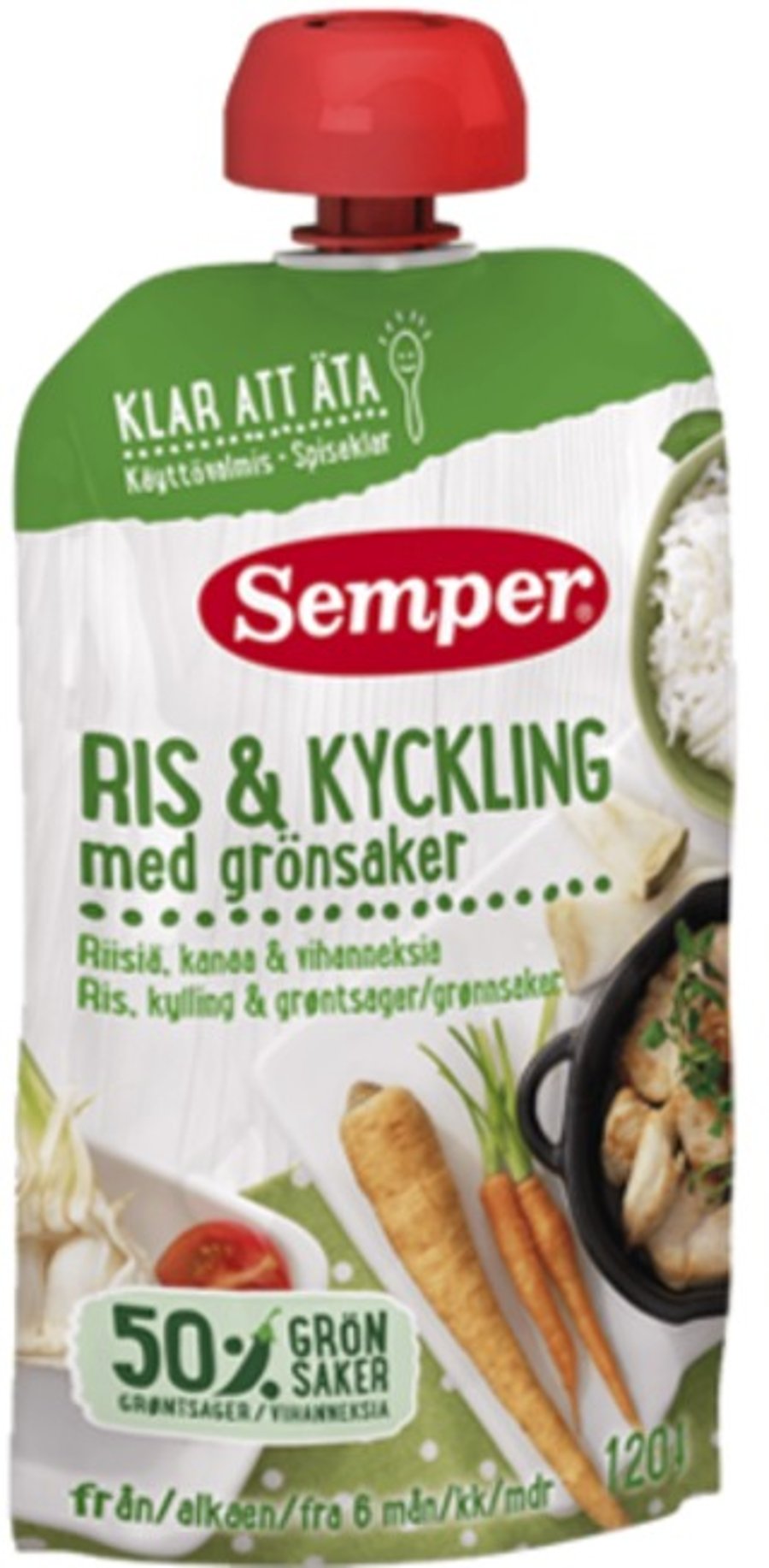 Semper hrísgrjón og kjúklingur 120 g