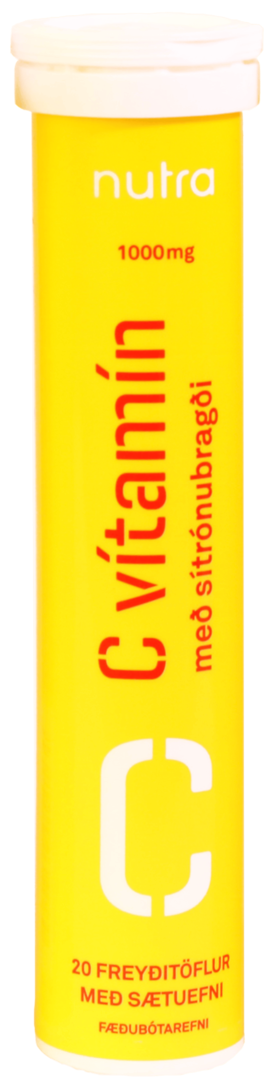 Nutra C-1000 sítrónu freyðitöflur 20 stk.