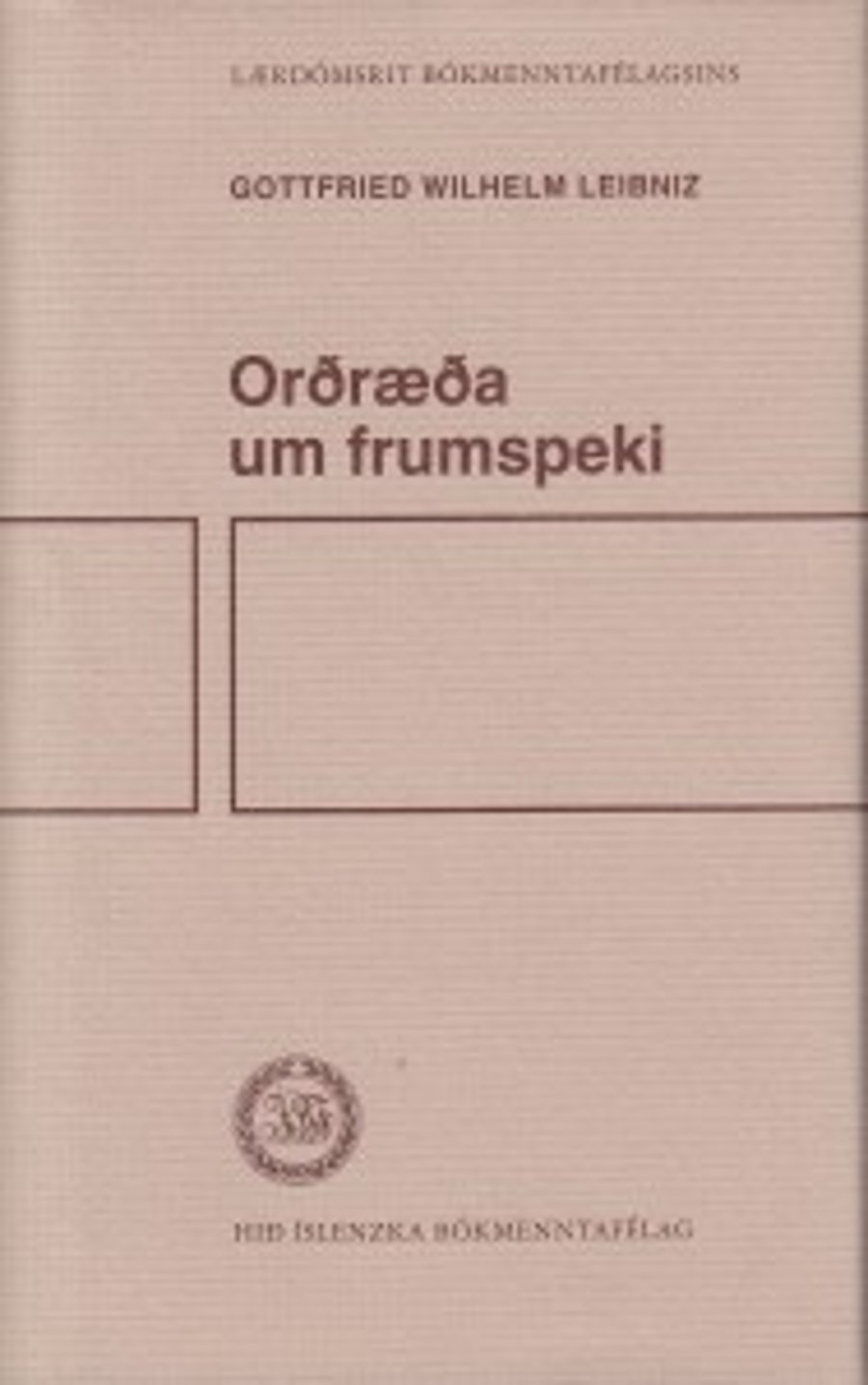 Orðræða um frumspeki