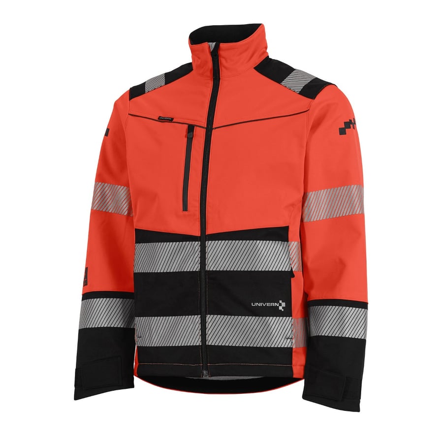 Univern Softshell jakki, HiViz rauður