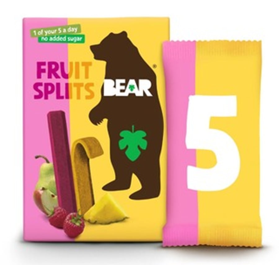 Bear Fruit Splits ananas og hindber 100 g