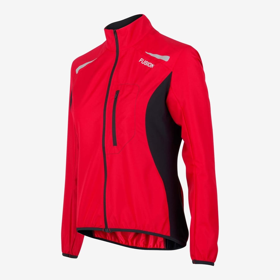 Fusion Wms S1 Run Jacket Red-Black