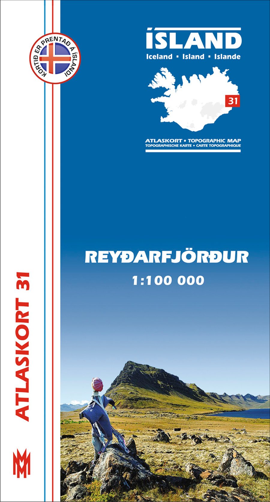 Reyðarfjörður 1:100 000 - Atlaskort 31
