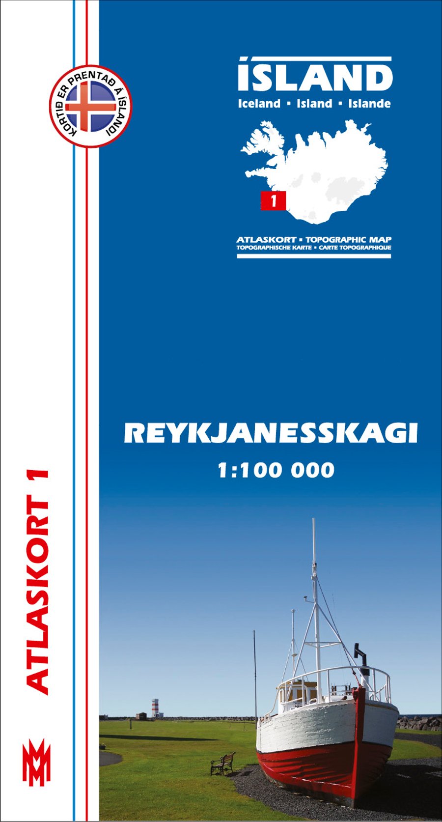 Reykjanesskagi 1:100 000 - Atlaskort 1