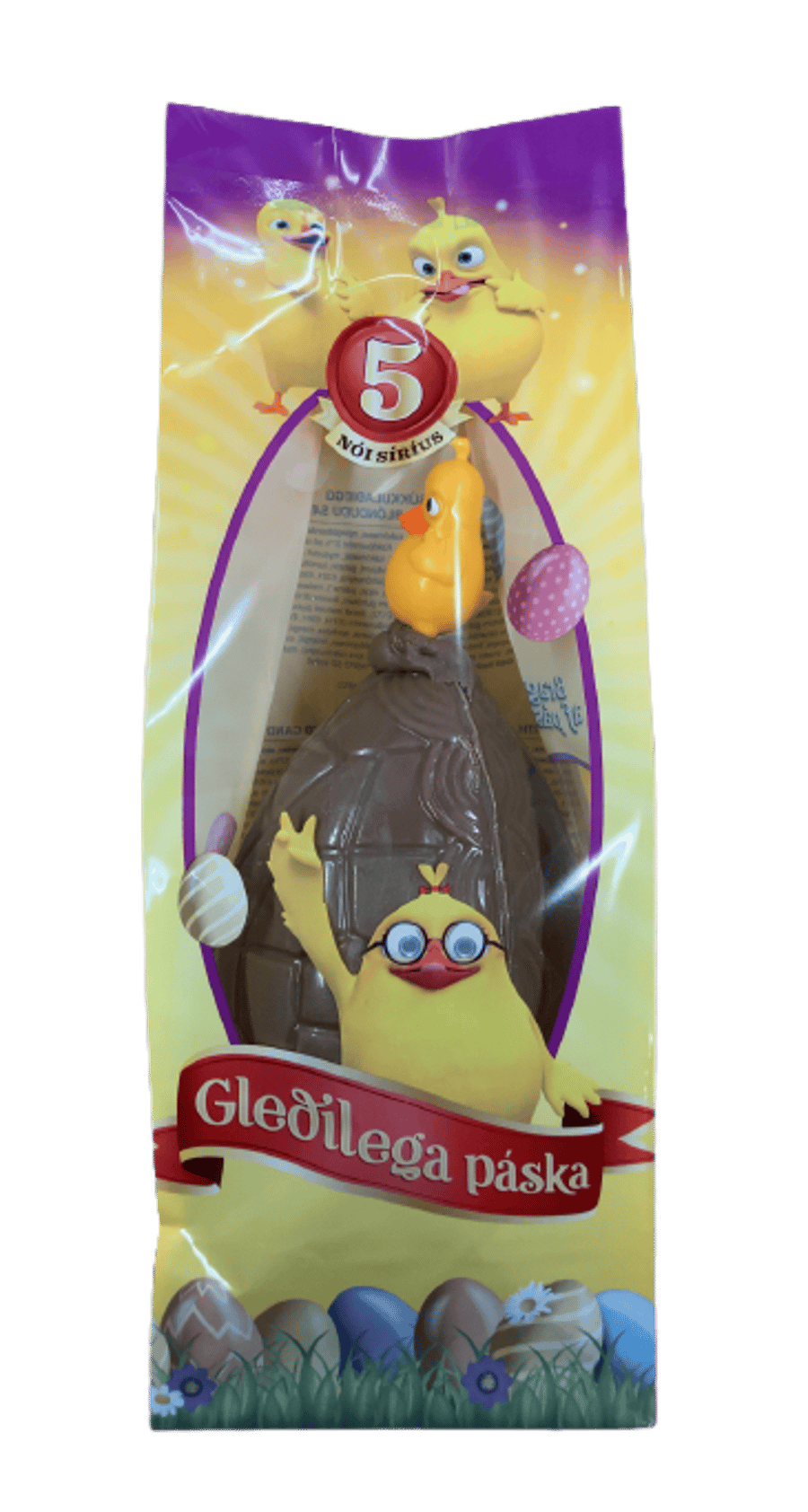 Nói Síríus Mjólkursúkkulaðiegg með málshætti og blönduðu sælgæti 515 g