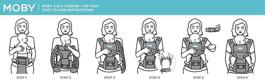 Moby Hip Carrier – Grár