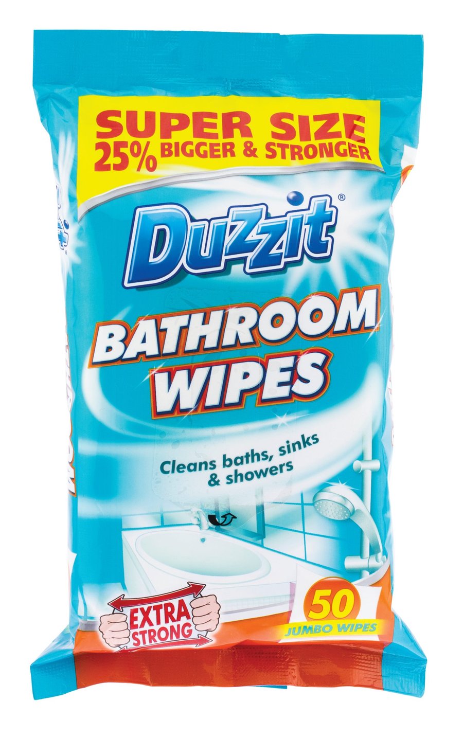 Duzzit blautþurrkur fyrir baðherbergið 50 pk
