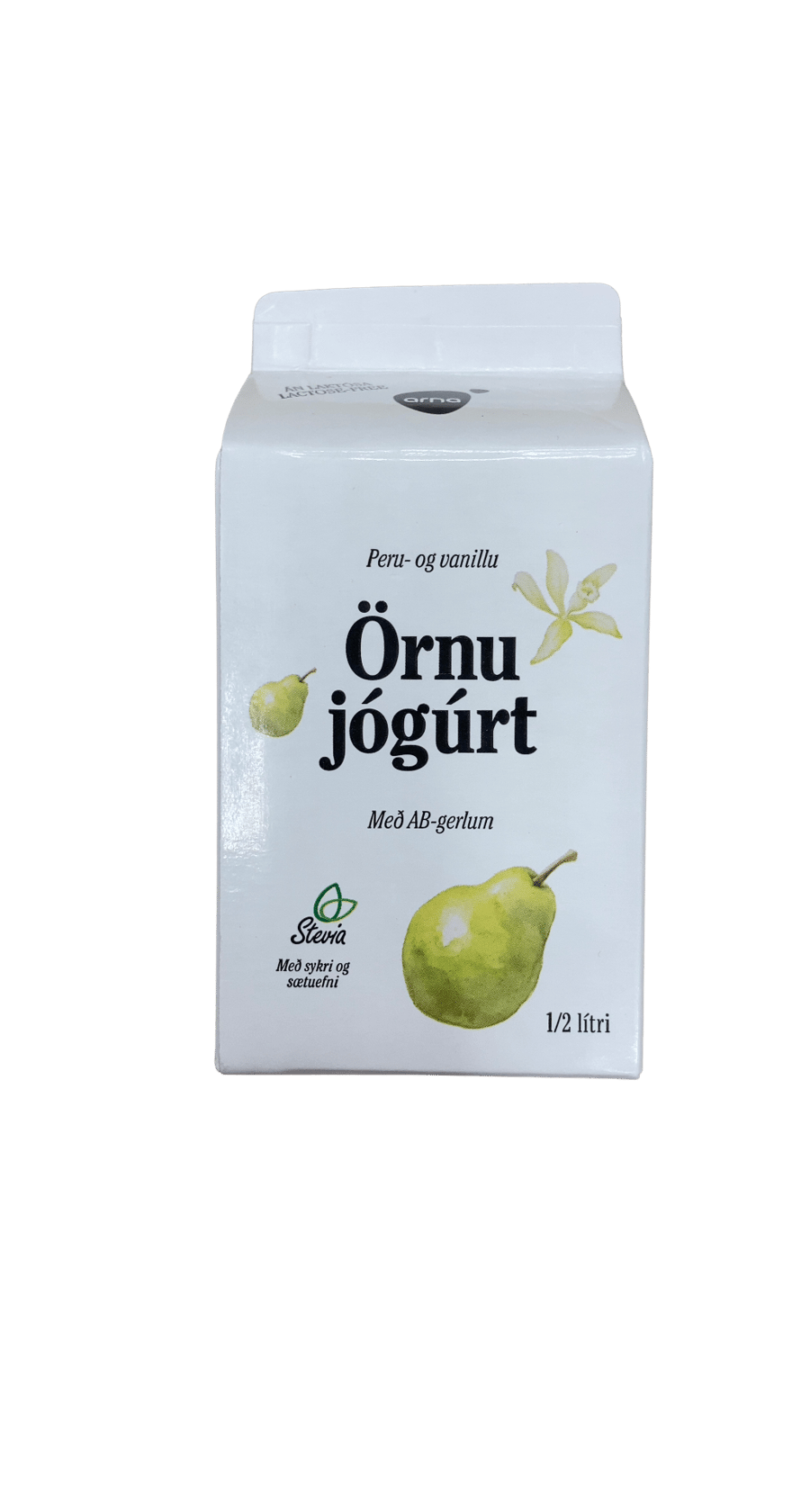 Arna Peru- og vanillu jógúrt án laktósa 500 ml