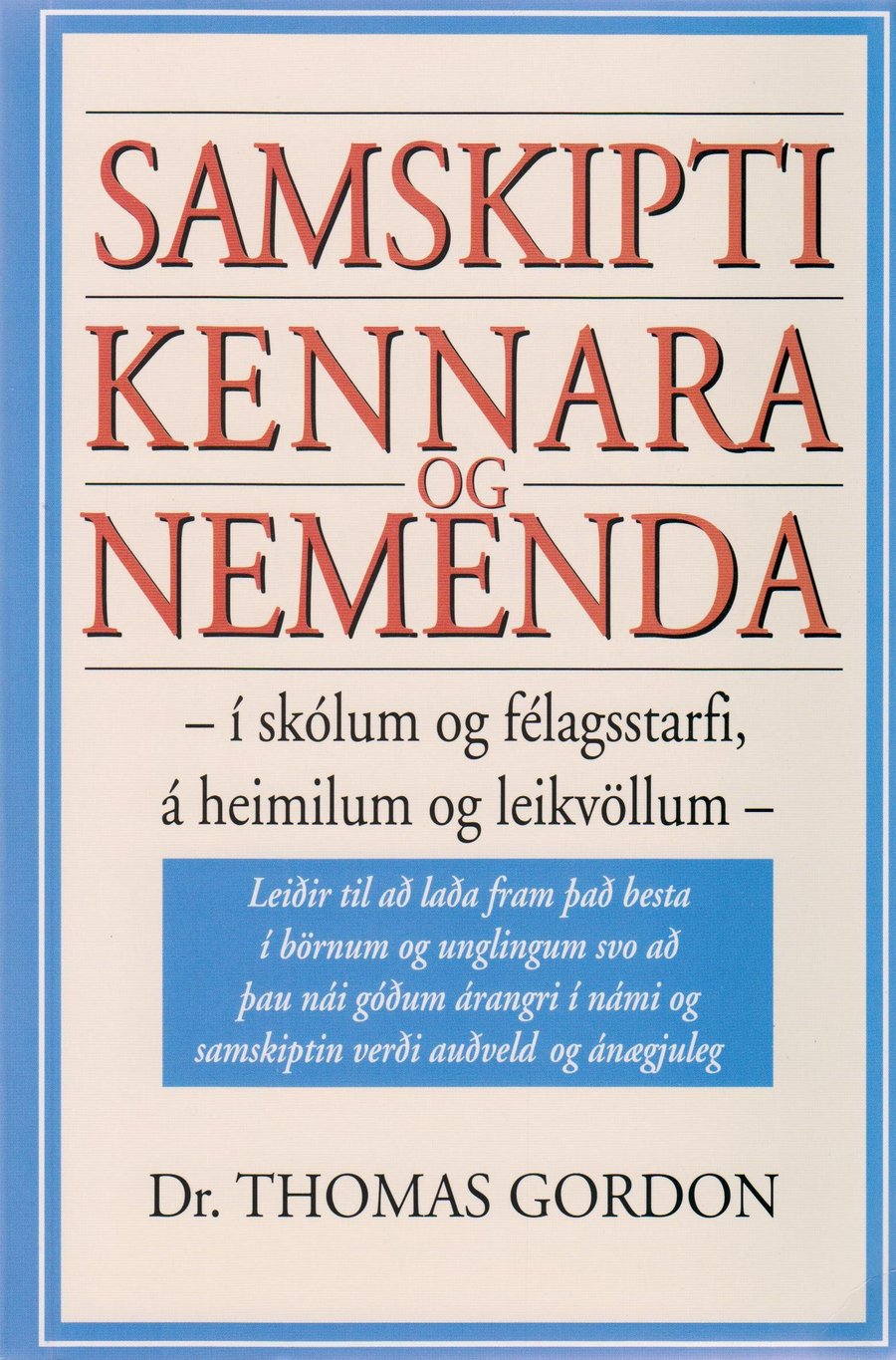 Samskipti kennara og nemenda