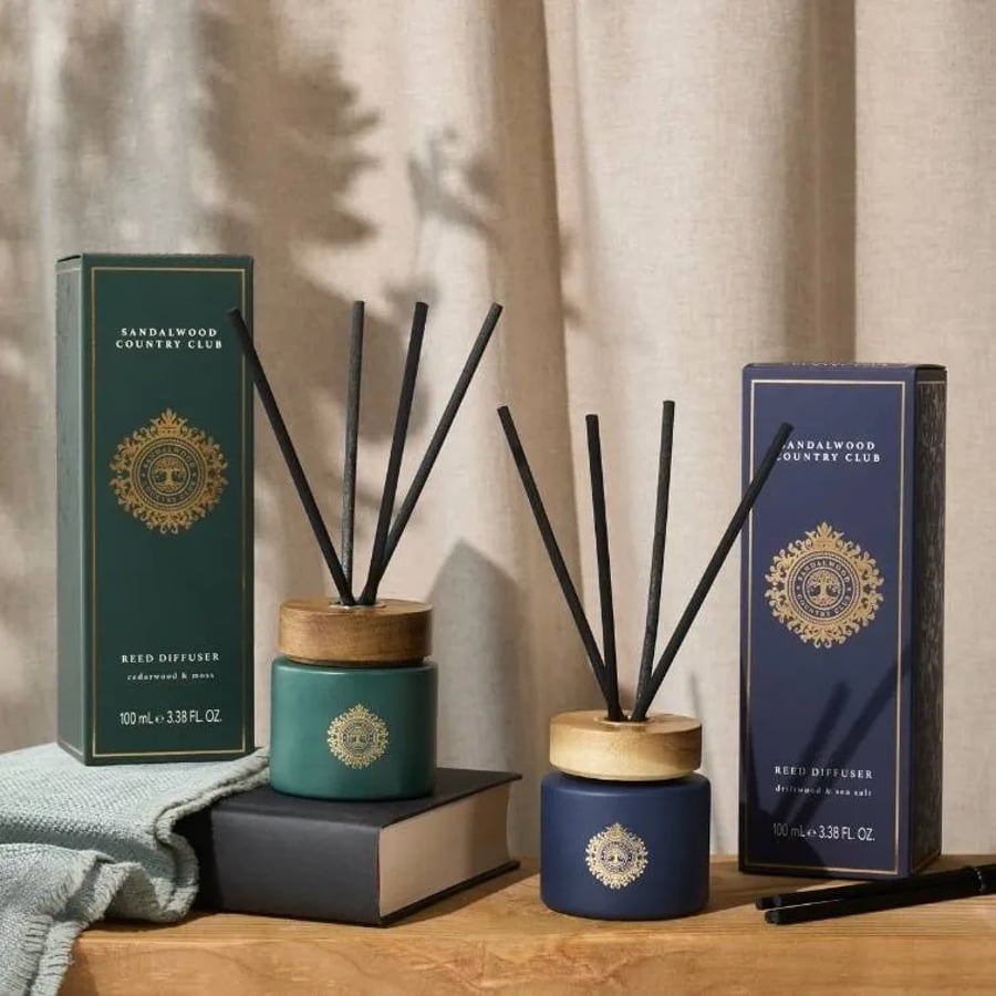 Sandalwood Country Club Blue Signature Driftwood & Sea Salt Diffuser 100ml