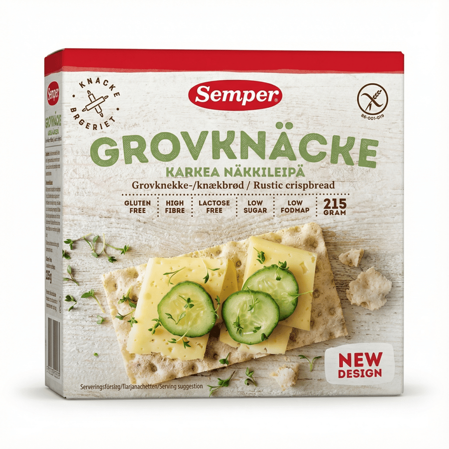 Semper gróft hrökkbrauð glútenlaust 215 g