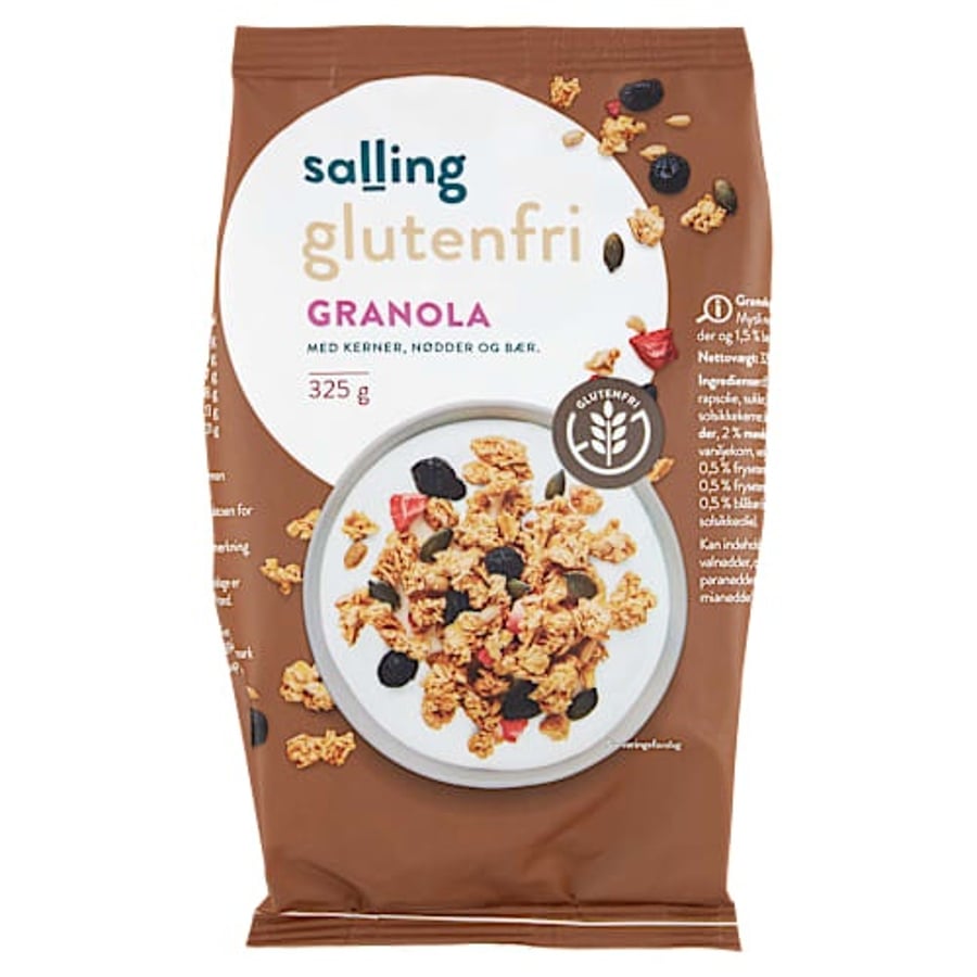 Salling glútenlaust granóla með fræjum, hnetum og berjum 325 g