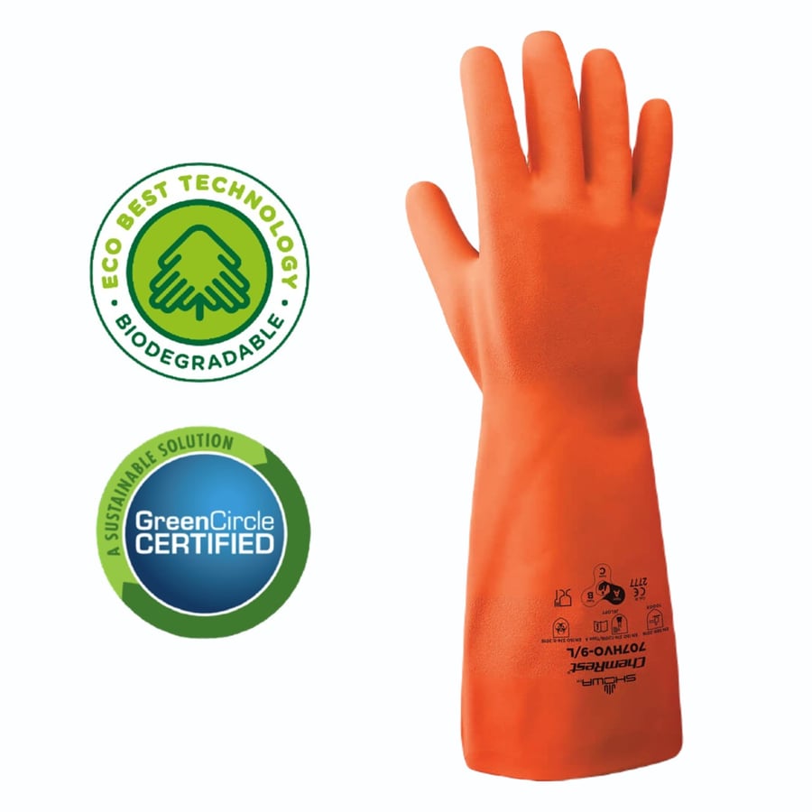 Showa hanskar 707HVO orange, umhverfisvænir