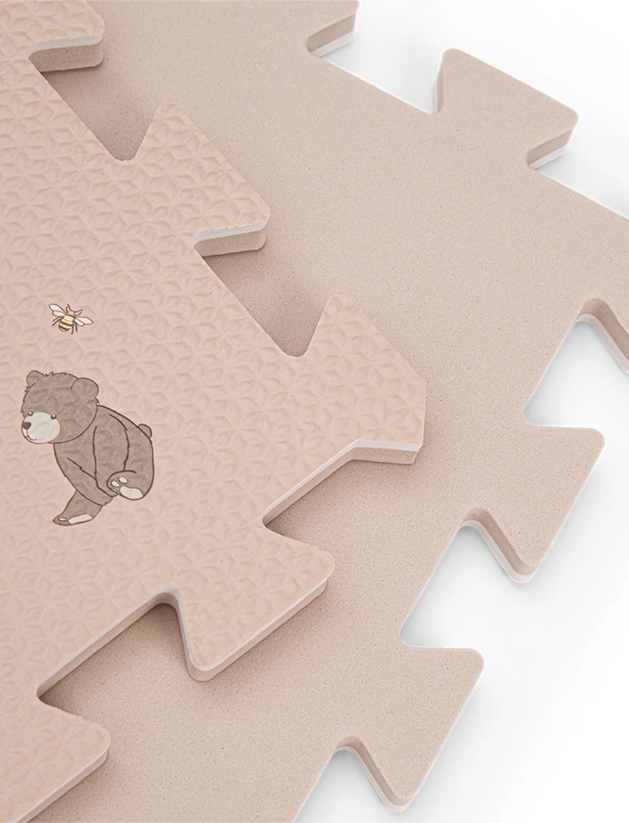 Alva Foam púslmotta square Bees and bears