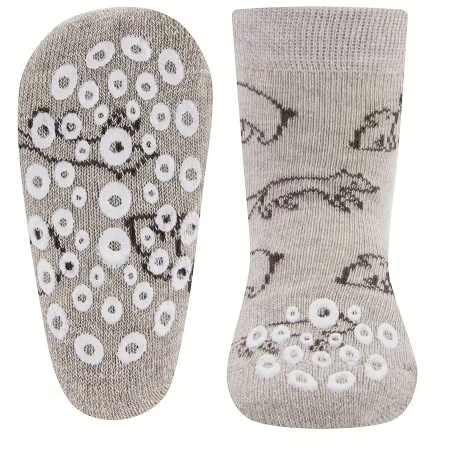 Sokkar með skriðdoppum Beige Melange