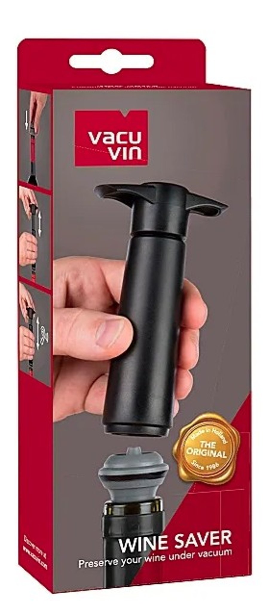 Spiegelau Vacu vínpumpa + 2 tappar