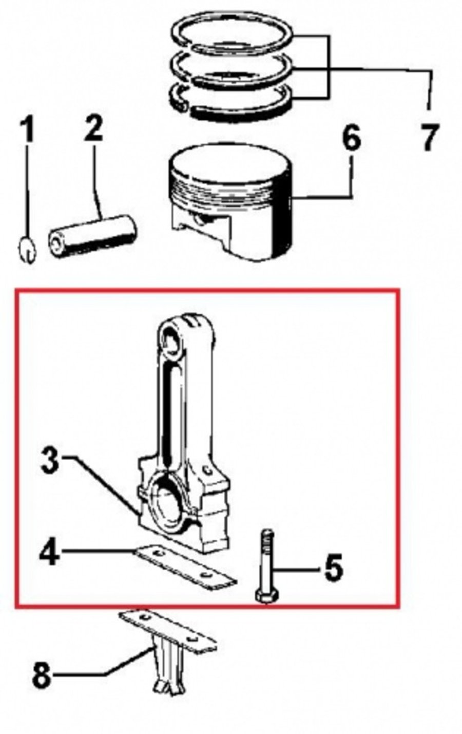 Stimpilstöng IM-350 ED0015260260-S