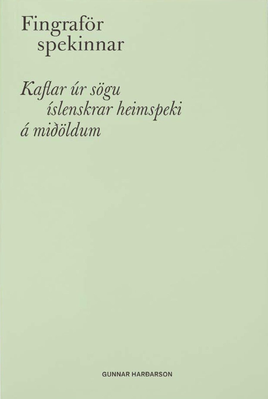 Fingraför spekinnar