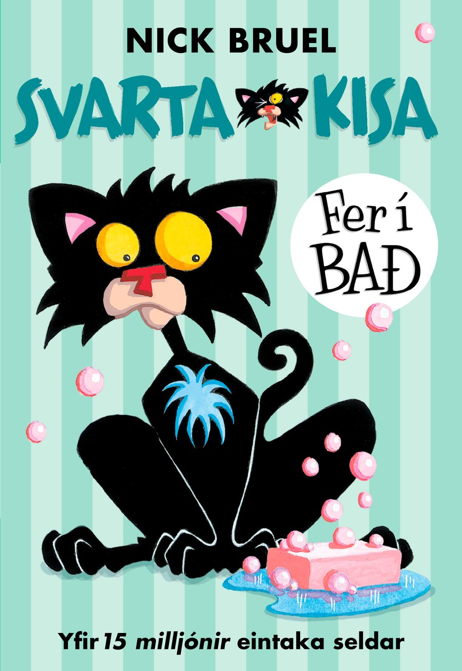 Svarta kisa fer í bað