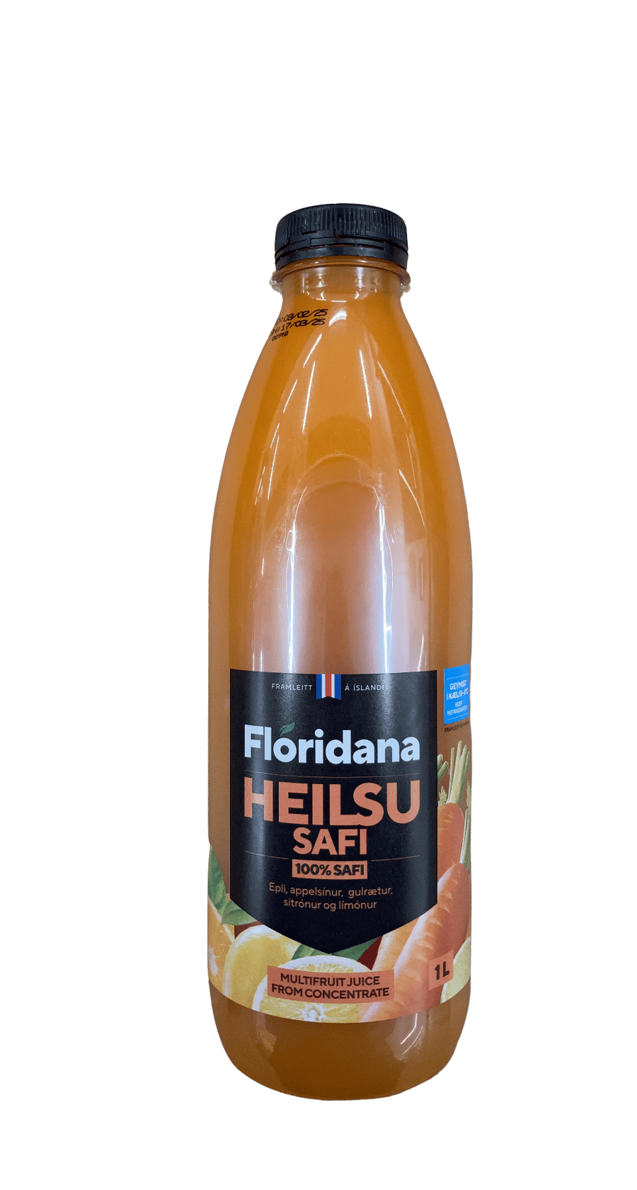 Floridana Heilsu Safi 100% Epli, Appelsínur, Gulrætur, Sítrónur og Límónur 1000 ml