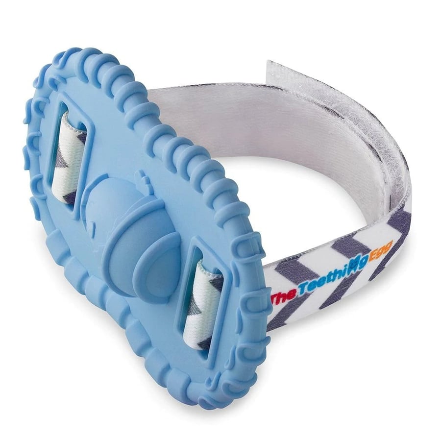 Wristrie teether armband blátt.