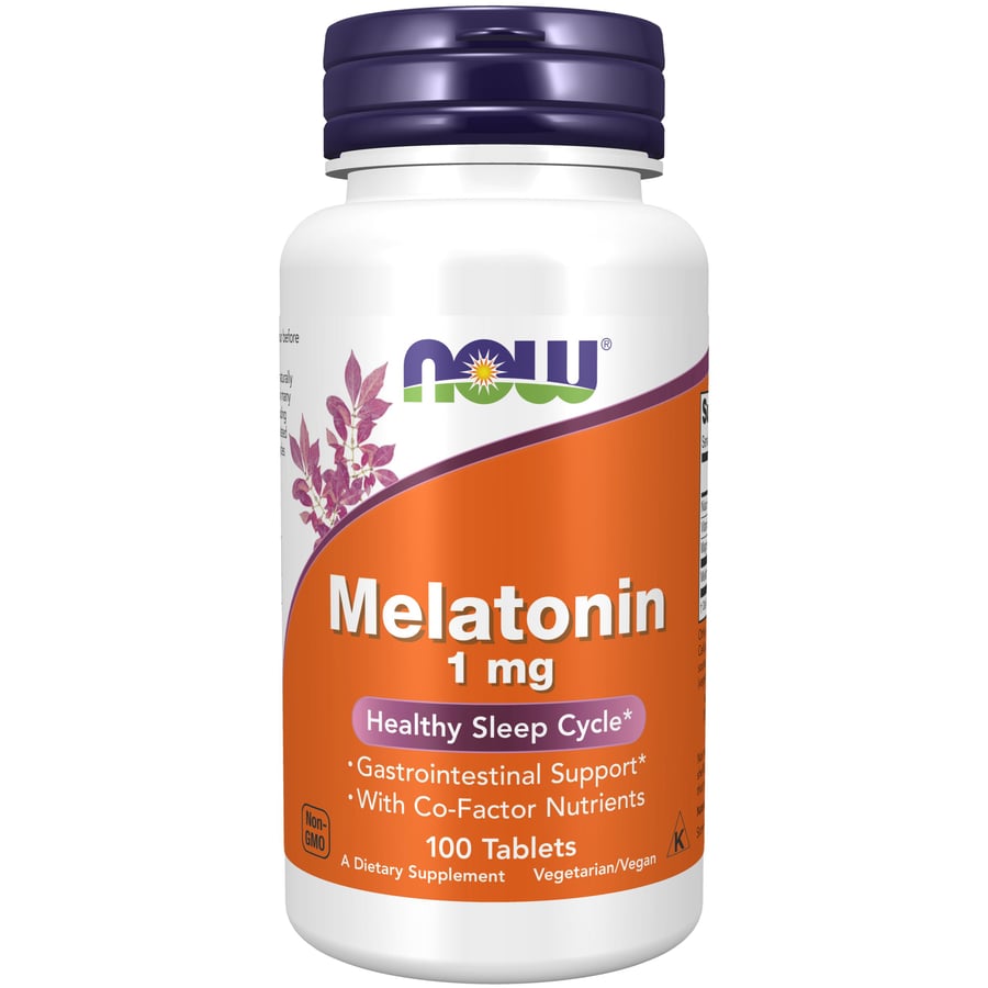 NOW melatónín 1 mg 100 töflur