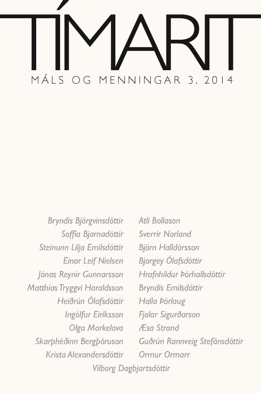 TMM 3. hefti 2014