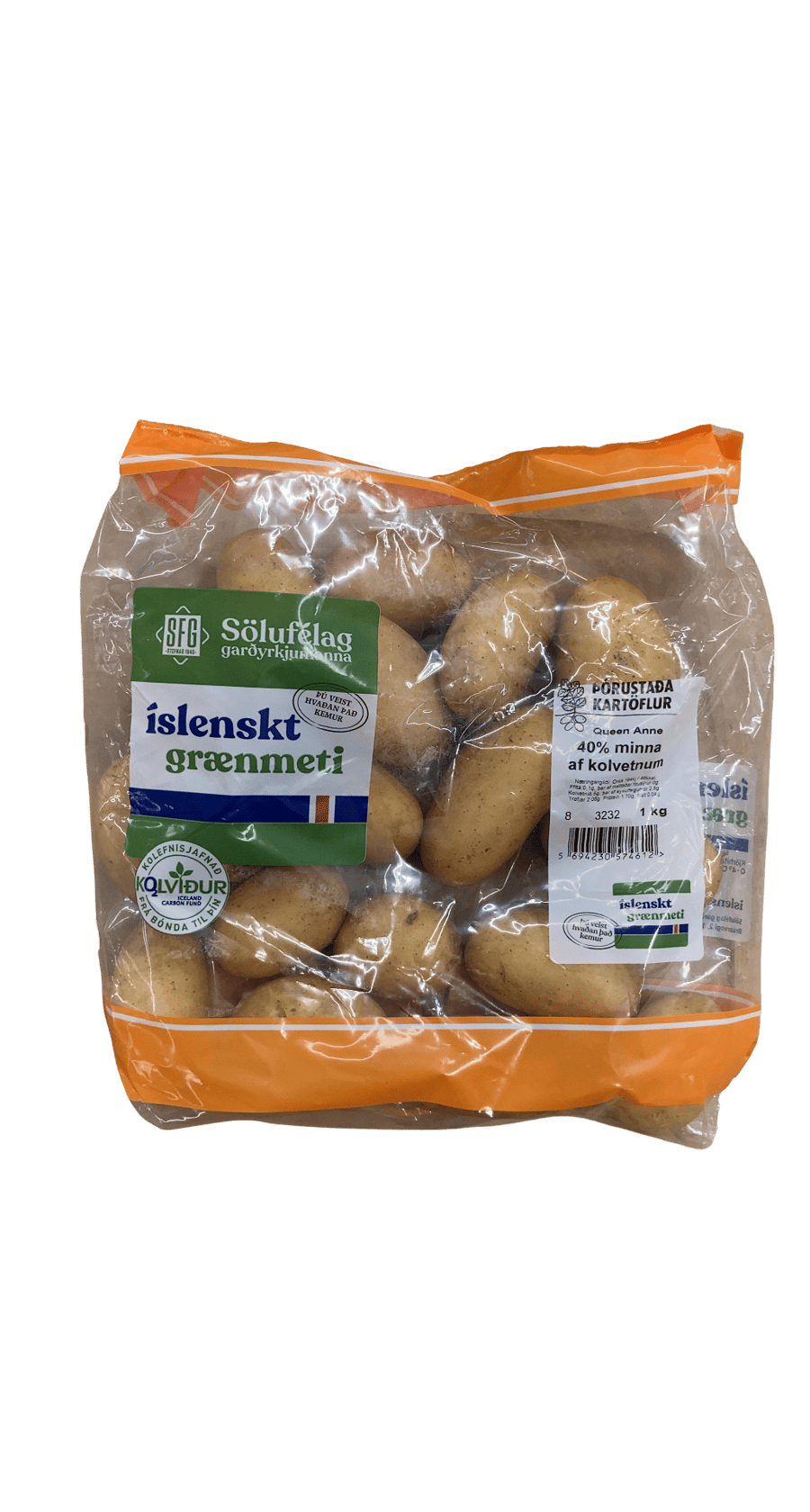 Íslenskt grænmeti Þorustaða Kartöflur Queen Anne 1 kg