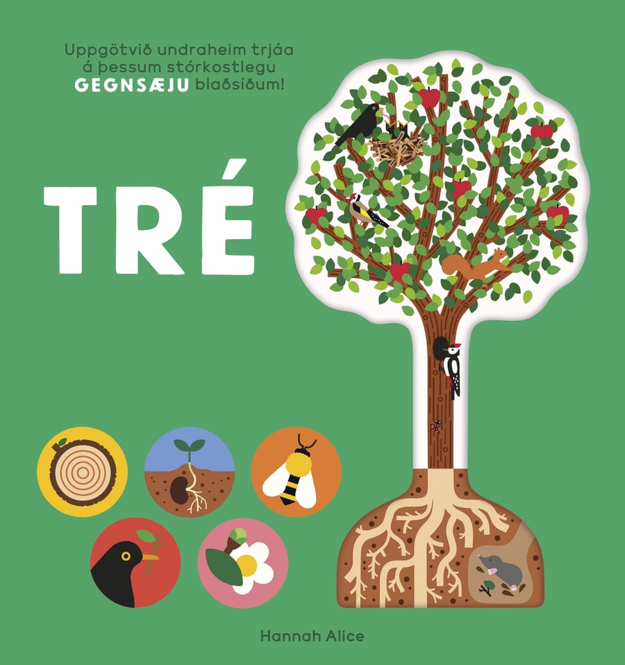 Tré - með gegnsæjum blaðsíðum