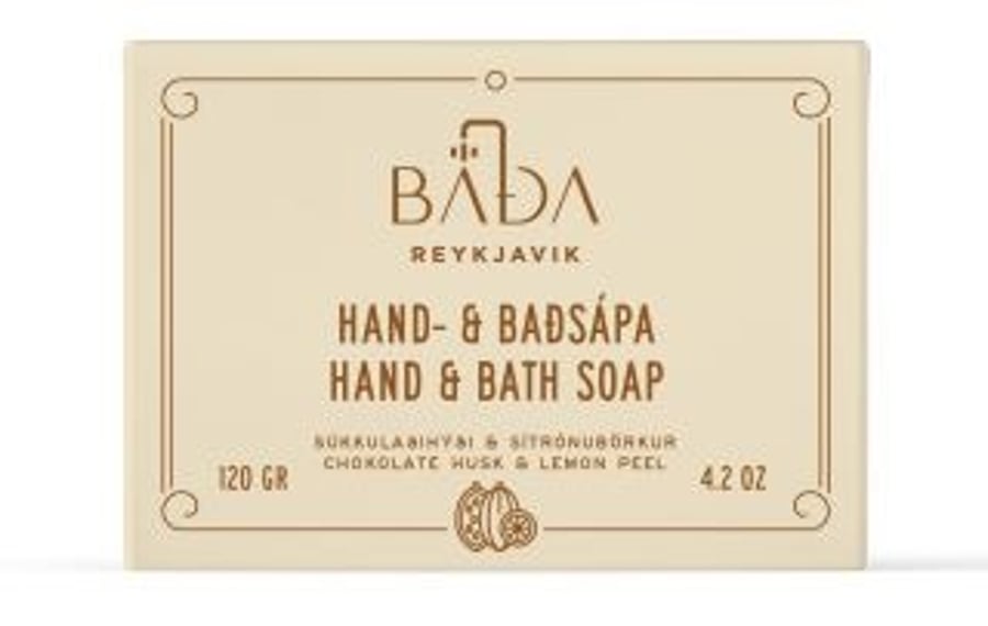 Baðsápa með súkkulaðihýði og sítrónuberki 120 g