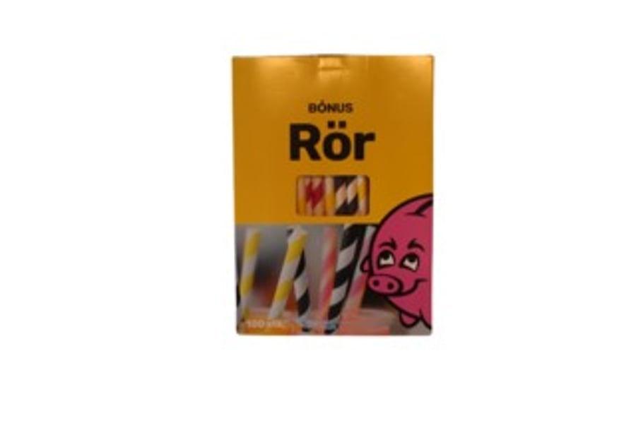 Bónus papparör 100 stk