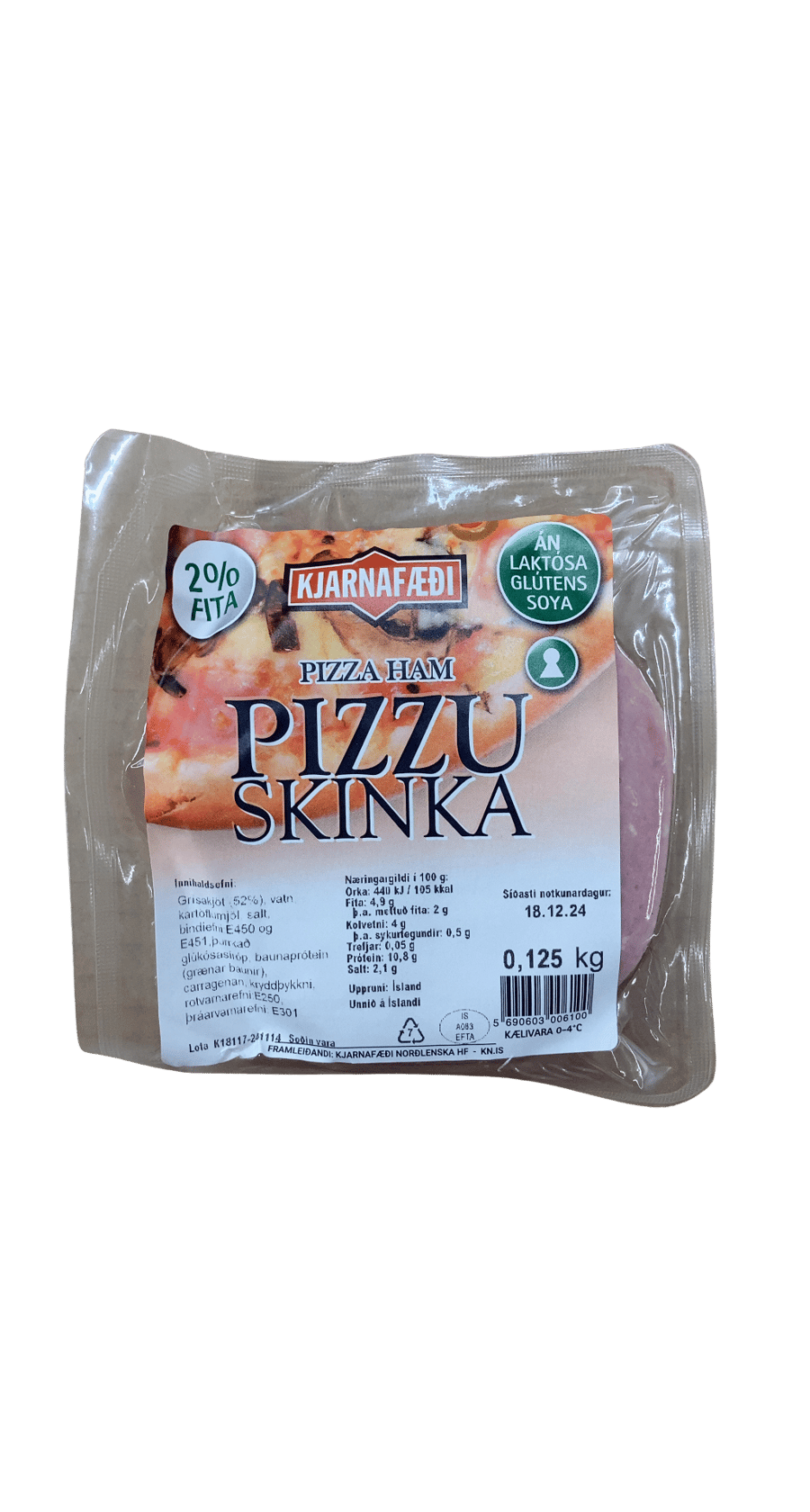 Kjarnafæði Pizzuskinka 125 g