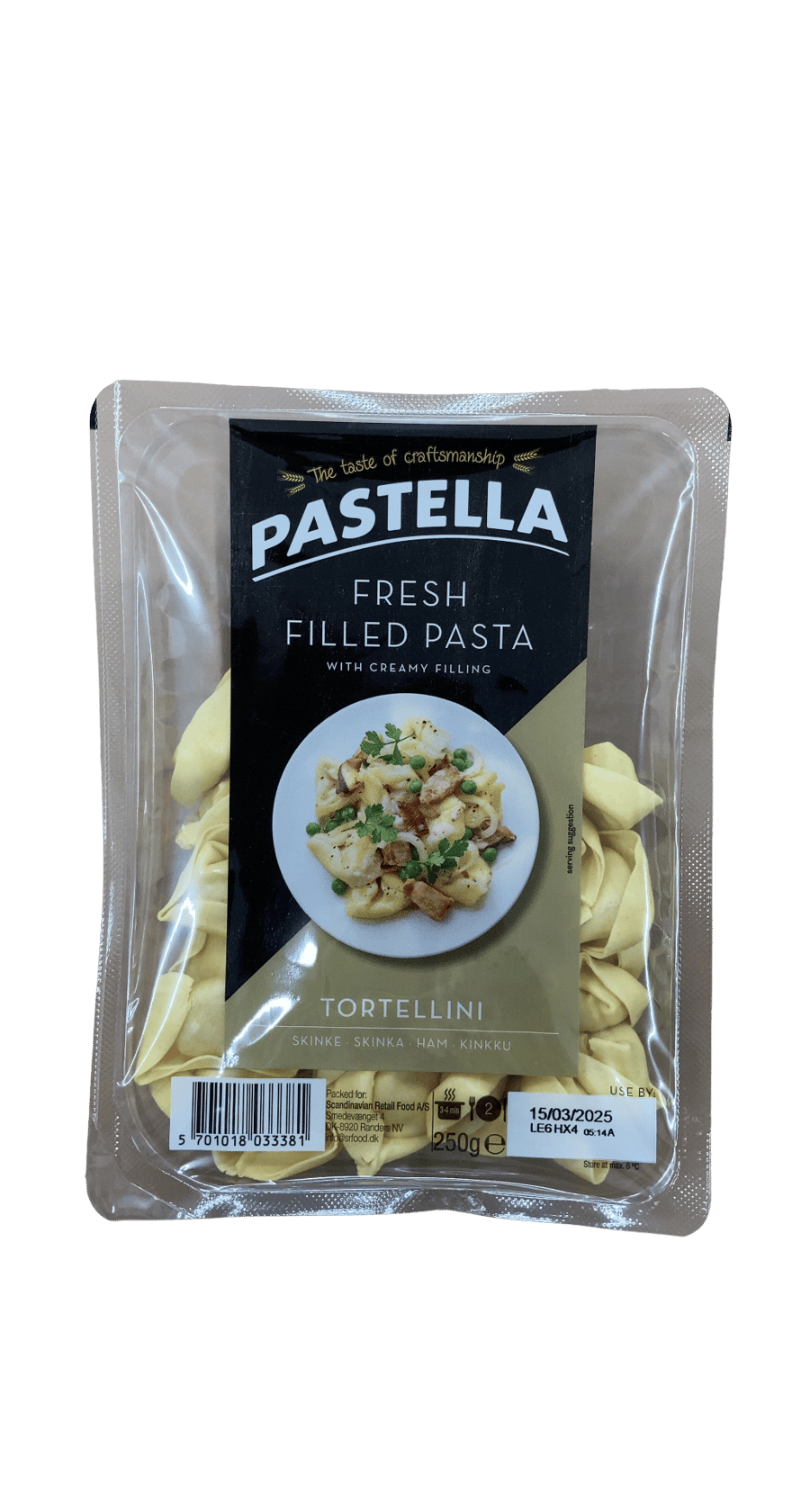 Pastella ferskt tortellini með skinku 250 g