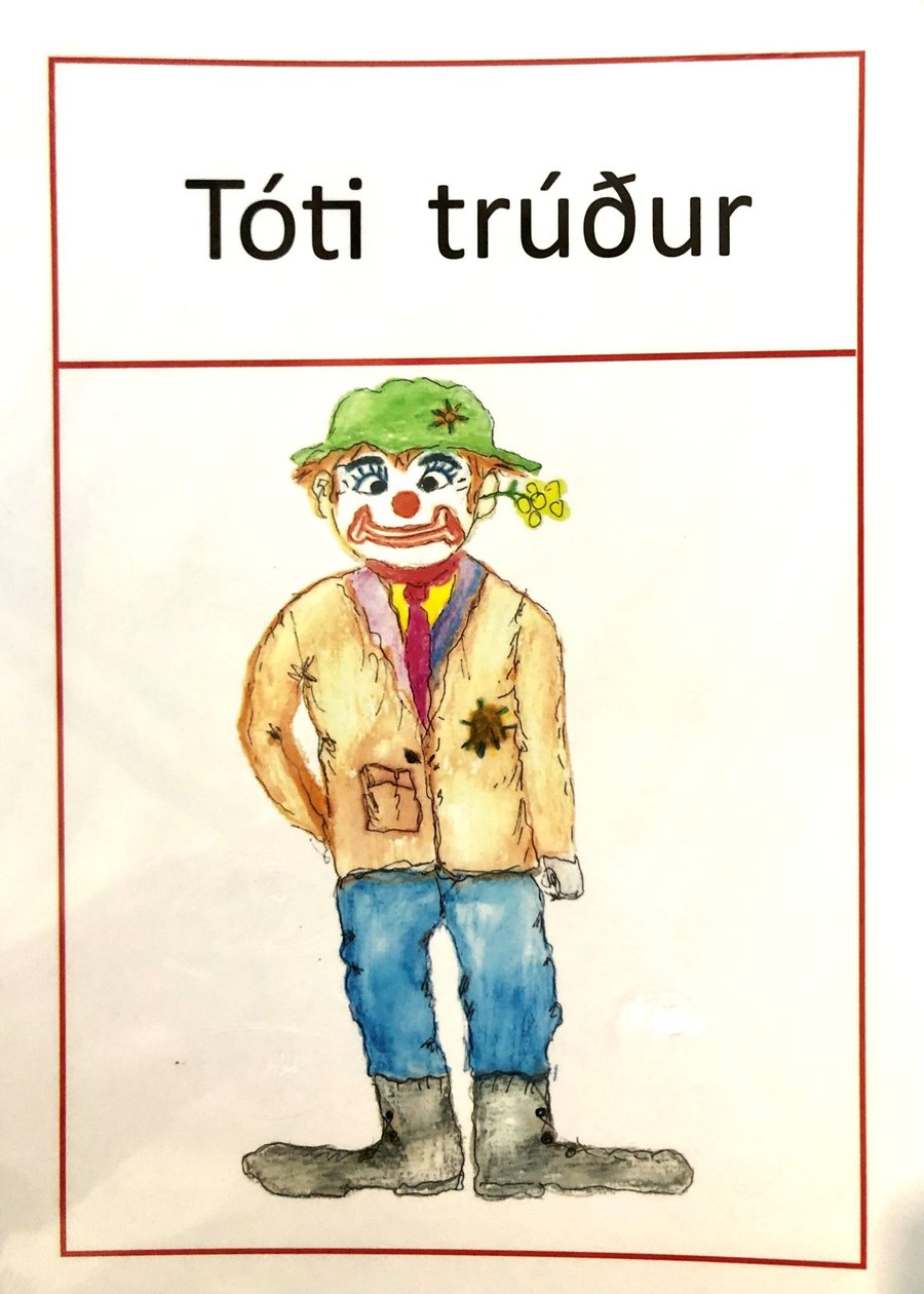 Tóti trúður kennsluspjöld